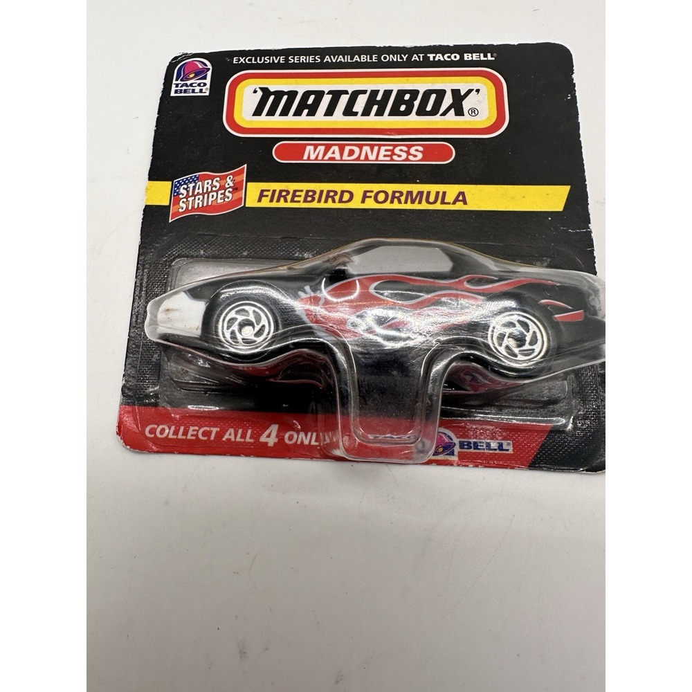 Matchbox Madness Firebird‎ Formula 1998 Taco Bell Exclusive Stars & Stripes NIB - Picture 3 of 4